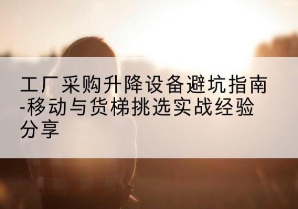 南乐移动式升降机怎么选-工厂采购升降设备避坑指南-移动与货梯挑选实战经验分享